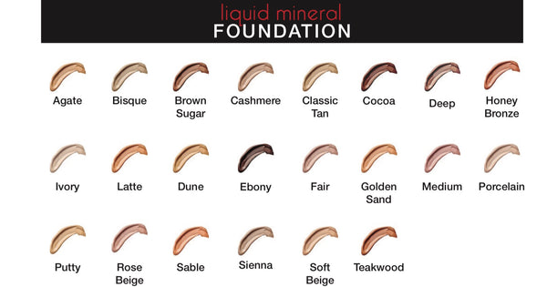 Now available in 22 shades  Liquid Mineral Foundation New and improved formula